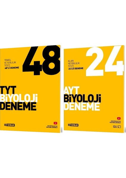 Hız Yayınları Tyt Biyoloji + Ayt Biyoloji Deneme Seti 2 Kitap