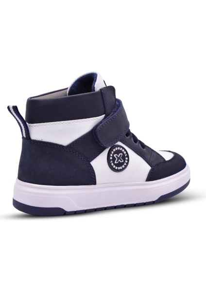 Albert Erkek Çocuk Hakiki Deri Tek Cırtlı Lacivert Bot fiyatları