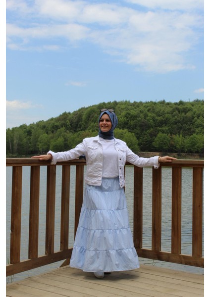 Katlı Fırfırlı Etek