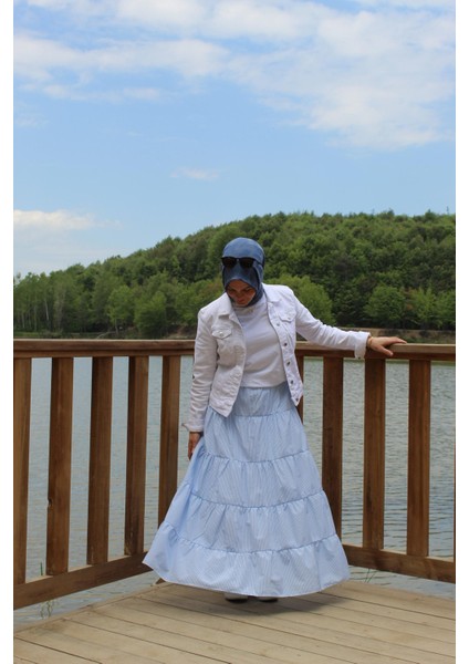 Katlı Fırfırlı Etek