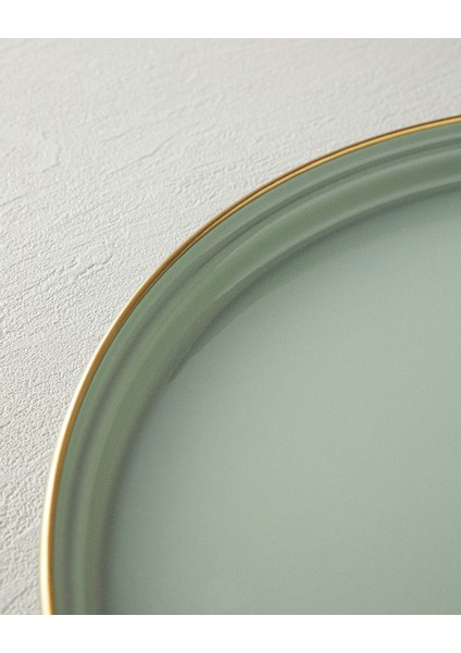 Isidora Emaye Yuvarlak Tepsi 33 cm Açık Mint modelleri