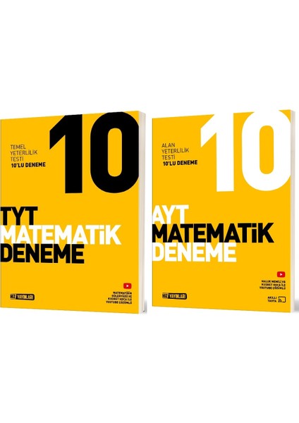 Hız Yayınları Tyt Matematik + Ayt Matematik Deneme Seti 2 Kitap