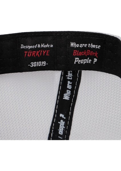 V2 Trucker Black - 2 Kod Logolu Unisex Siyah-Beyaz Cordura Kumaş Şapka (Cap) fırsatları