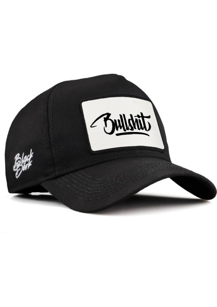 V2 Baseball Bullshit - 1 Kod Logolu Unisex Siyah Şapka