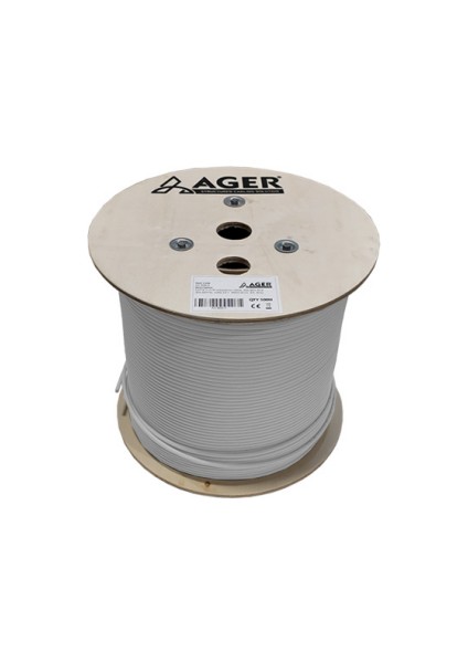 Cat6 Utp 23AWG Gri 500M Makara Saf Bakır Kablo 0.50MM AC-600-5