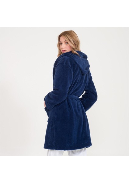 Welsoft Kapüşonlu Peluş Kadın Sabahlık fırsatları