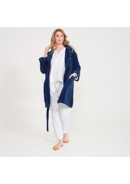 Welsoft Kapüşonlu Peluş Kadın Sabahlık indirimleri