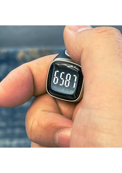 Akıllı Zikir Yüzüğü Tesbih Yeni Nesil Siyah 20MM fırsatları
