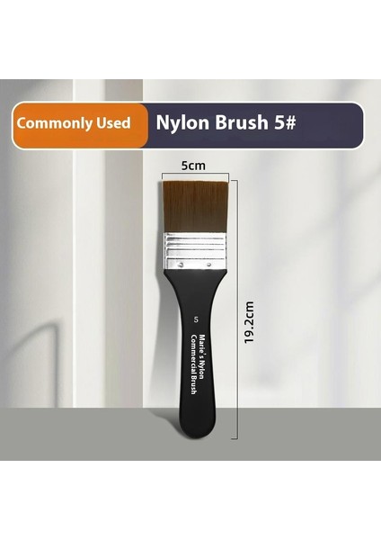 1 Adet Marley Profesyonel Uzun Çubuk Naylon Fırça Seti｜akrilik Duvar Fırçası Tahta Fırçası (Yurt Dışından)