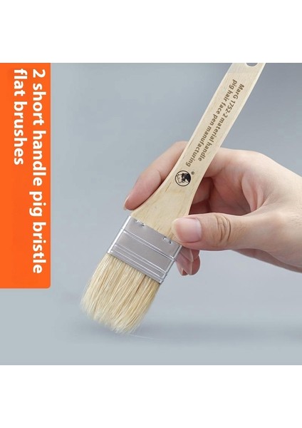 1 Adet Marley Profesyonel Uzun Kıl Fırça Seti｜akrilik Duvar Fırçası Tahta Fırçası (Yurt Dışından)