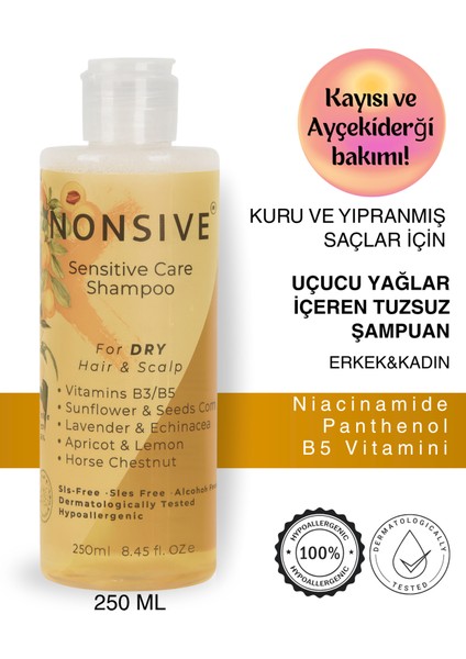 Shampoo Type2 Kuru Saçlar için Onarıcı-Bakım Şampuanı /Tuzsuz-Sülfatsız Şampuan (aromaterapik uçucu yağ içeriği)