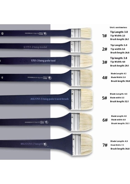 4 Adet Marley Profesyonel Uzun Kıl Fırça Seti｜akrilik Boyama Fırçaları Tahta Fırçaları (Yurt Dışından) fiyatları