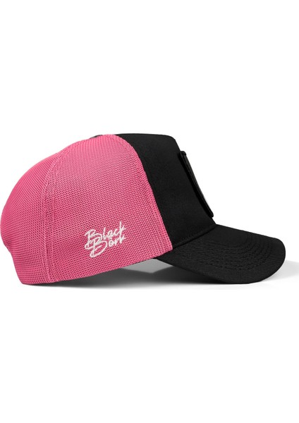 V1 Trucker Space - 1 Kod Logolu Unisex Siyah-Pembe Şapka fiyatları
