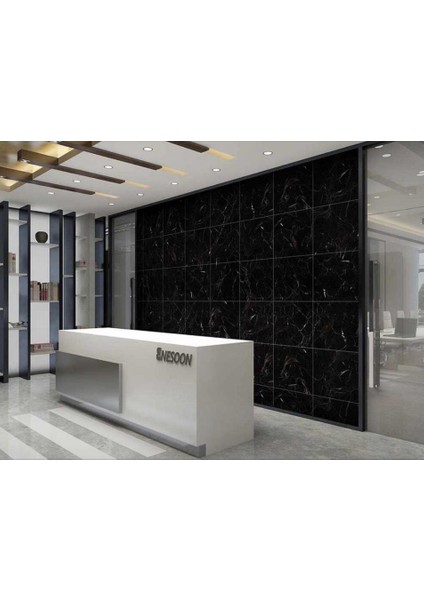 60-30 cm Siyah Mermer Desen Yapışkanlı Zemin Yer Duvar Döşeme Panel modelleri