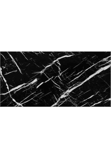60-30 cm Siyah Mermer Desen Yapışkanlı Zemin Yer Duvar Döşeme Panel