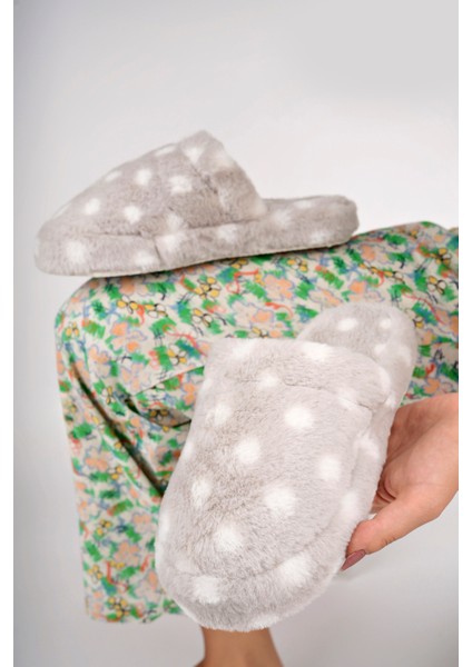 Kadın Ev Terliği Peluş Terlik Çeyiz ve Bohça Terliği Ses Yapmaz Kalın Taban fırsatları