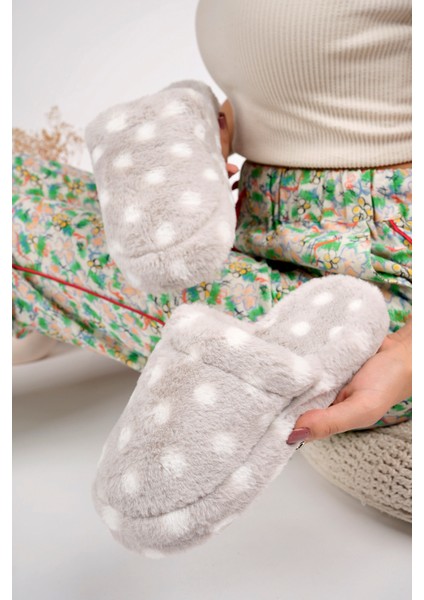 Kadın Ev Terliği Peluş Terlik Çeyiz ve Bohça Terliği Ses Yapmaz Kalın Taban indirimleri