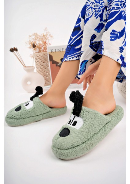 Yumuşak Peluş Köpek Figürlü Ev Terliği Peluş Ev Terliği Kadın Kışlık Terlik Yumuşak Ev Terliği Sıcak Tutan Ev Terliği fırsatları