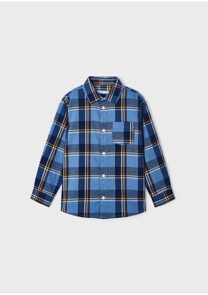 Erkek Çocuk Mavi Ekose Gömlek 4111 fiyatları