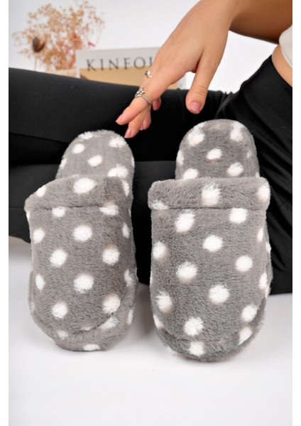 Kadın Ev Terliği Peluş Terlik Çeyiz ve Bohça Terliği Ses Yapmaz Kalın Taban