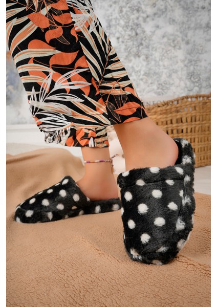 Kadın Ev Terliği Peluş Terlik Çeyiz ve Bohça Terliği Ses Yapmaz Kalın Taban fırsatları