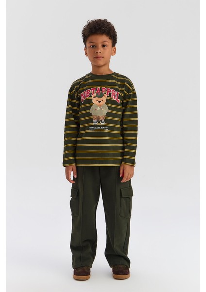 Bg Store Erkek Çocuk Haki Tshirt