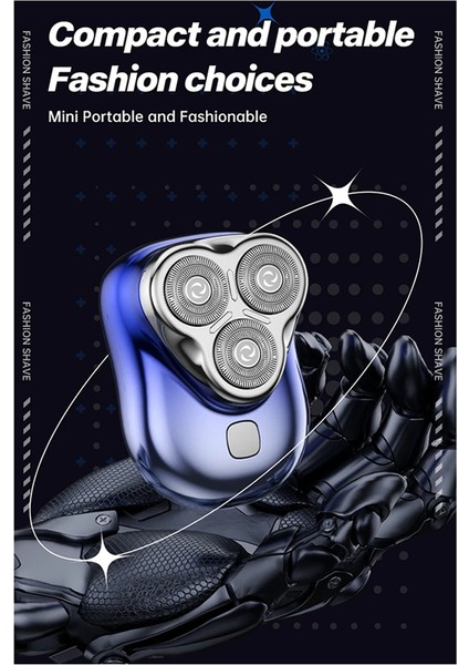 3D Yüzen Manyetik Bıçaklı Erkek Elektrikli Tıraş Makinesi Mini Taşınabilir Sakal Kesici Şarj Edilebilir Döner Elektrikli Tıraş Makinesi (Yurt Dışından) indirimleri