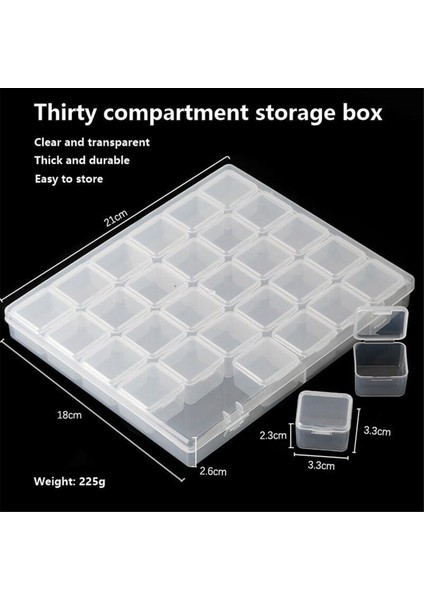 Boncuk Saklama Kutusu, Tırnak Aksesuar Saklama Kutusu, 30 Mini Saklama Kutusu, Boncuk Saklama, El Sanatları Tırnak Saklama Için Kullanılır (Yurt Dışından) modelleri