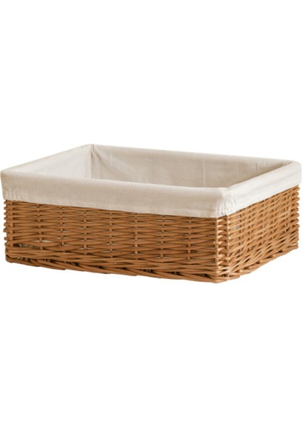 El Dokuma Saklama Sepeti - Söğüt Dokuma Mutfak, Oyuncaklar, Atıştırmalıklar Çeşitli Eşyalar Ev Için Düzenleyici Kutu (Yurt Dışından)