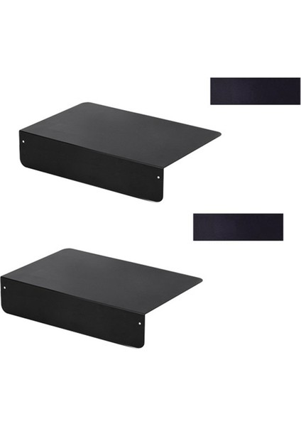 2 Adet Delme Gerektirmeyen Uzatma Plakası Ev Tipi Buzdolabı Yan Genişletme Uzatma Depolama Rafı Dar 20X10CM Siyah (Yurt Dışından)
