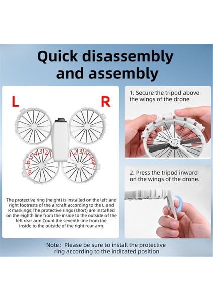 Djı Flip Pervane Koruma Kapağı Yükseltme Tripod Koruma Halkası Aksesuarları (Yurt Dışından) fiyatları