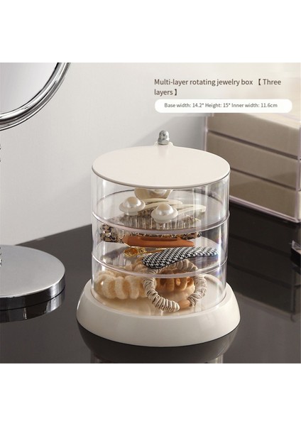 360° Dönebilen Saç Aksesuarları Saklama Kutusu, Mücevher Kutusu, Eşya Düzenlemesi Için (Yurt Dışından) fiyatları