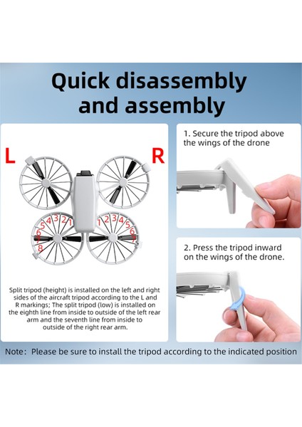 Djı Flip Yükseltilmiş Tripod, Genişletilmiş Braket Destek Kelepçesi, Drone Iniş Takımı Tokası Aksesuarları (Yurt Dışından) fırsatları