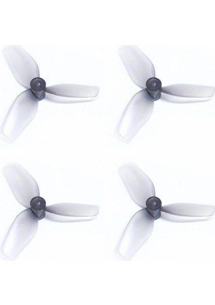 2 Çift 31MM 3 Kanatlı Pc Pervane Hafif Pervane 1.0mm Şaft METEOR65 METEOR65PRO AIR65 Quadcopter Gri (Yurt Dışından)