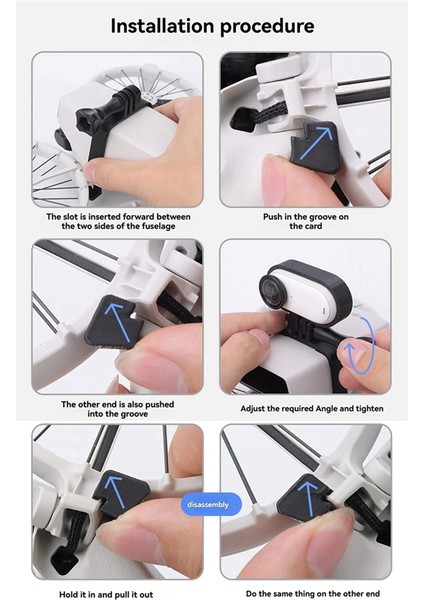 Djı Flip Drone Uzatma Üst Genişletme Braketi GOPRO/GO3S Adaptör Braketi Aksesuarları Için Üst Aksiyon Kamera Tutucu (Yurt Dışından)