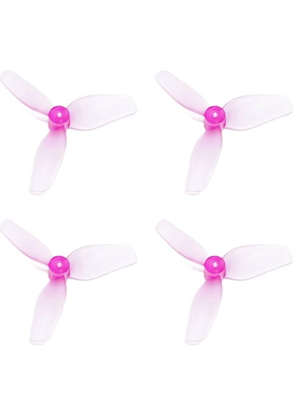 2 Çift 31MM 3 Kanatlı Pc Pervane Hafif Pervane 1.0mm Şaft METEOR65 METEOR65PRO AIR65 Quadcopter Pembe (Yurt Dışından)