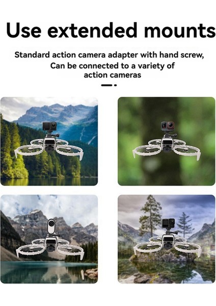 Djı Flip Drone Uzatma Üst Genişletme Braketi GOPRO/GO3S Adaptör Braketi Aksesuarları Için Üst Aksiyon Kamera Tutucu (Yurt Dışından) indirimleri