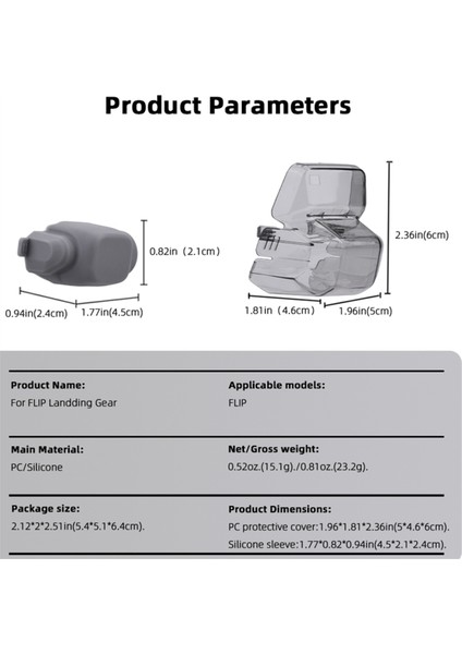 Djı Flip Lens Kapağı, Drone Koruyucu Kapak, Gimbal Koruyucu Kapak, Toz Kapağı Silikon Kapak Aksesuarları Için (Yurt Dışından)