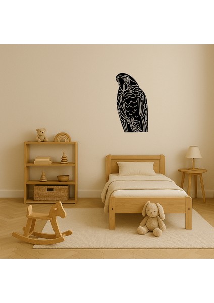 Tropik Papağan Desenli Mdf Dekoratif Tablo - PHN5453-4380 modelleri