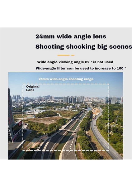 Djı Flip Drone Geniş Açı Lens, 24MM Geniş Açı Lens, Görüntüleme Açısı 100 °'ye Çıkarılabilir El Tipi Gimbal Aksesuarları (Yurt Dışından) indirimleri