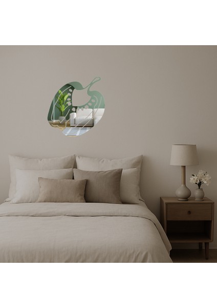 Yarım Kırmızı Biber Desenli Dekoratif Aynalı Tablo - PHN5693-8327 fiyatları