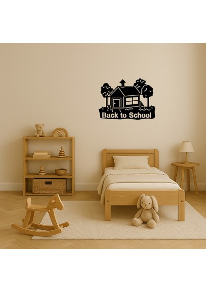 Okula Dönüş Binası Dekoratif Tablo - PHN6102-4769 modelleri