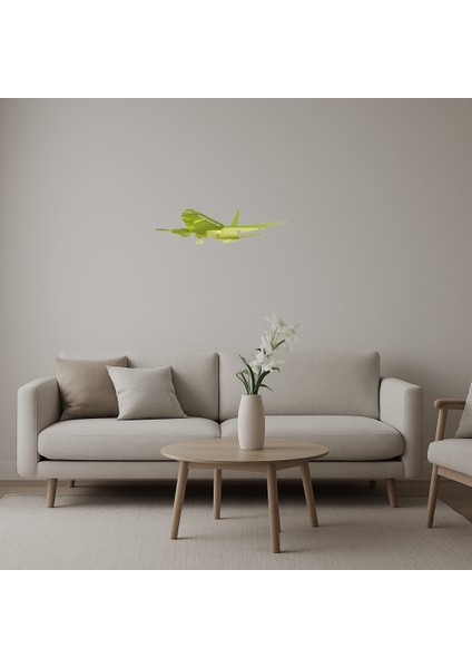 Minimalist Uçak Altın Aynalı Tablosu - PHN2018-3627