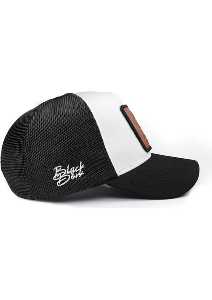 See You Later Never Logolu Siyah-Beyaz Trucker Şapka fiyatları