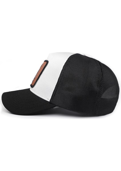See You Later Never Logolu Siyah-Beyaz Trucker Şapka fırsatları