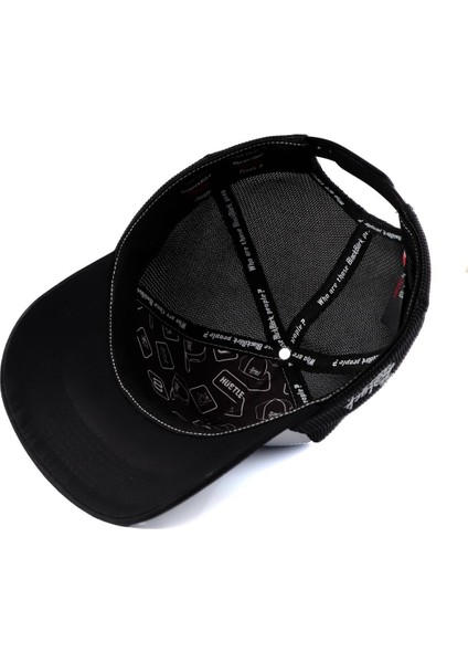 Kartal Logolu Siyah-Beyaz Trucker Şapka modelleri