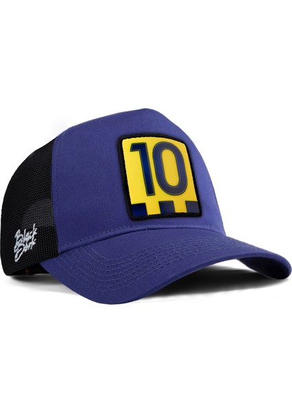 Siyah Fileli - Mavi Şapka (Cap)