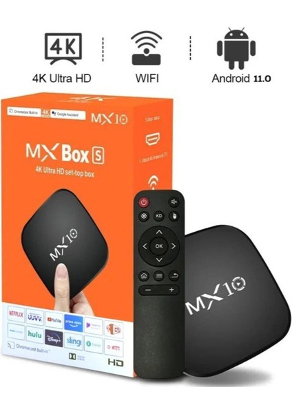 4K Ultra Hd Android Tv Box MX10 Ram:1gb Rom:8gb Android Media Player indirimleri