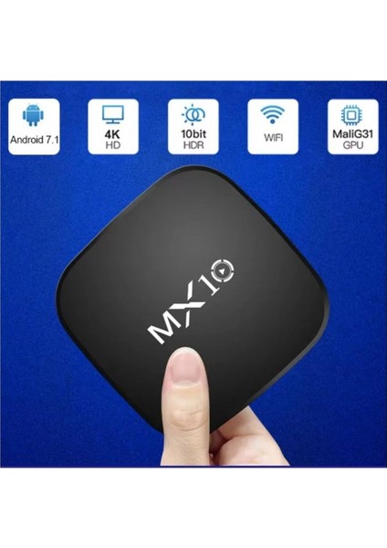 4K Ultra Hd Android Tv Box MX10 Ram:1gb Rom:8gb Android Media Player