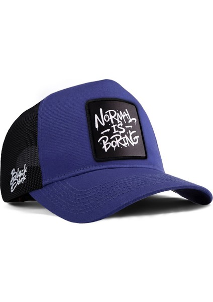 Siyah Fileli - Mavi Şapka (Cap)